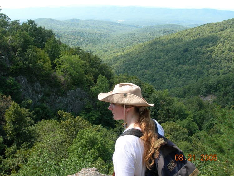 This trail had a beautiful gorge.  With no rain in a while, no waterfalls were to be found.